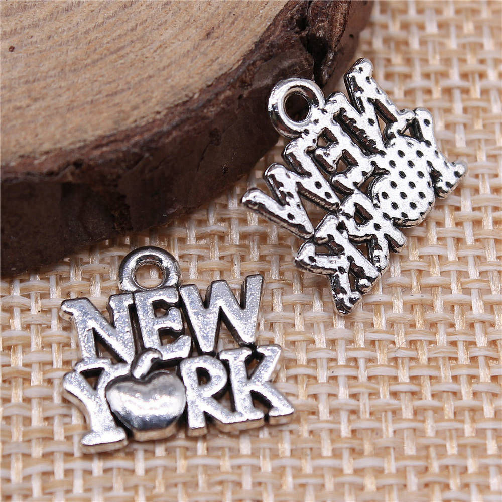 Jewelry Making York - ジュエリー製造用の新しいyorkチャーム、新しいyorkコンポーネント、15x14mm、20個