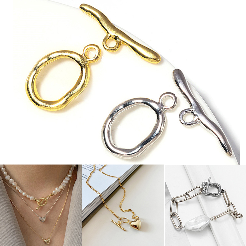 Toggle Clasp Gold - 新しい不規則な湾曲した OT クラスプトグルクラスプコネクタブレスレットネックレス工芸品作成ジュエリー作成用品卸売