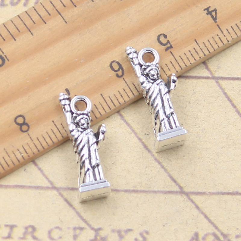 Jewelry Making York - 10 個チャームニューヨーク自由の女神 21 × 7 ×