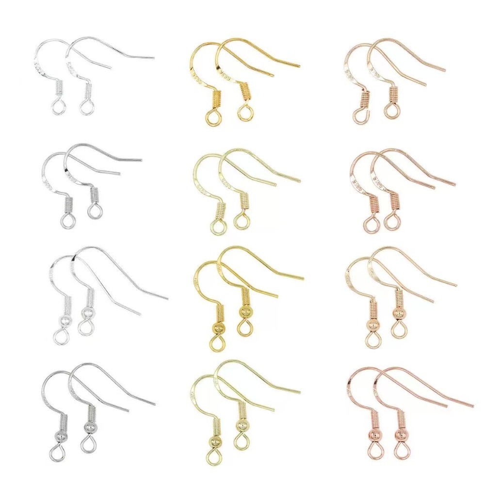 Jewelry Making Gold Wire - 金メッキイヤリングフック 100個入り イヤーワイヤーバックパーツ ハンドメイドジュエリーDIY用