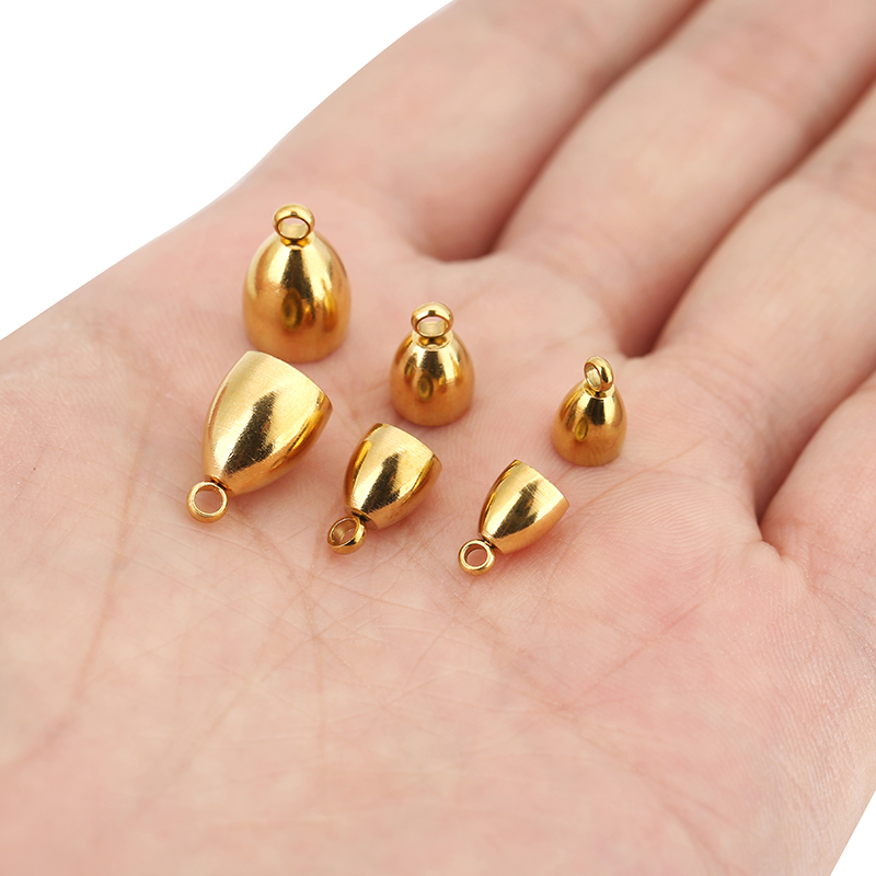 10個入りPVD加工ステンレス製留め金具、革紐用フック（5、 - Jewelry Making Metals のレビューと価格