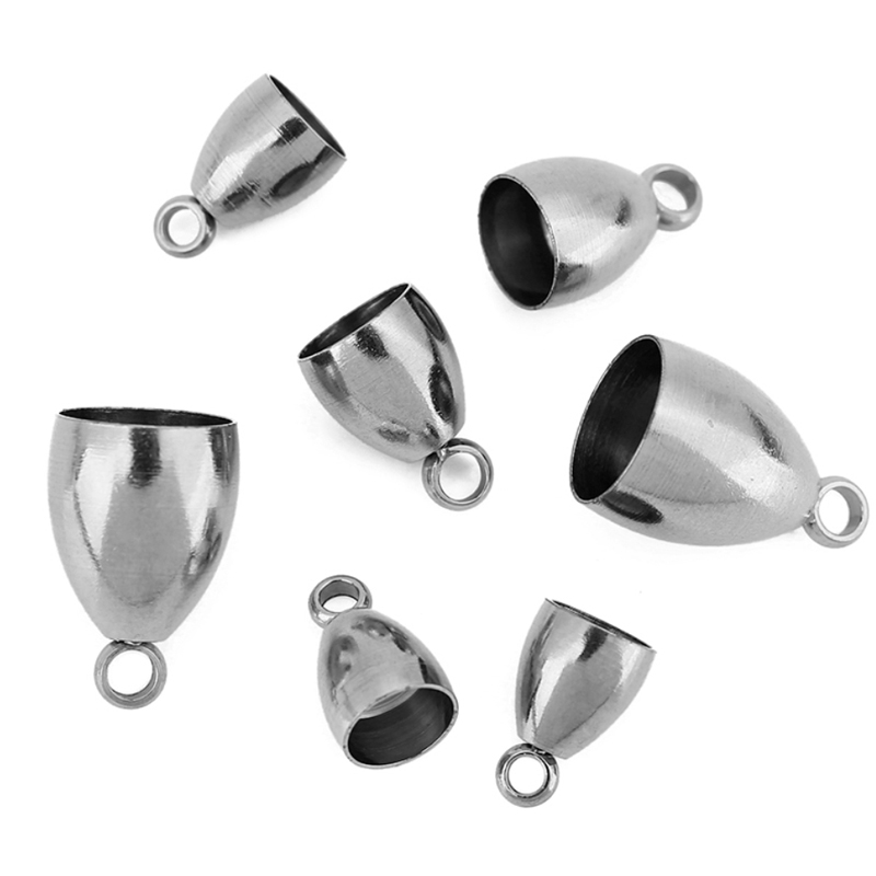 10個入りPVD加工ステンレス製留め金具、革紐用フック（5、 - Jewelry Making Metals のレビューと価格