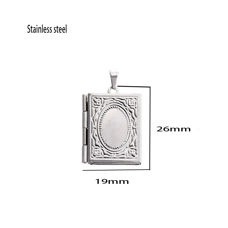 10pc DIY 彫刻小さなブックロケットステンレス鋼ペンダ - Jewelry Making Guide Book のレビューと価格