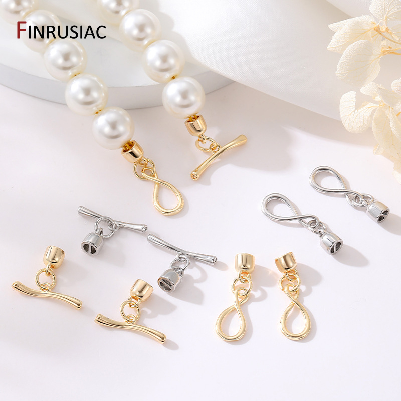 14K ゴールドメッキ無限大シンボル OT トグルクラスプブ - Toggle Clasp Gold のレビューと価格