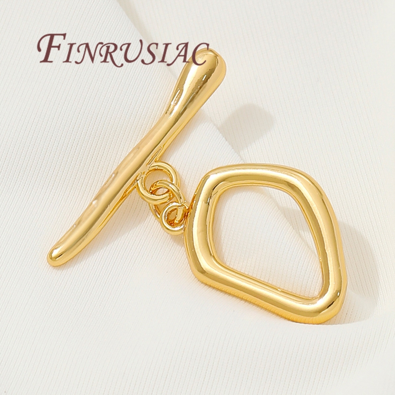 18K ゴールドメッキトグルクラスプ、ジュエリー用真鍮 OT - Toggle Clasp Gold のレビューと価格