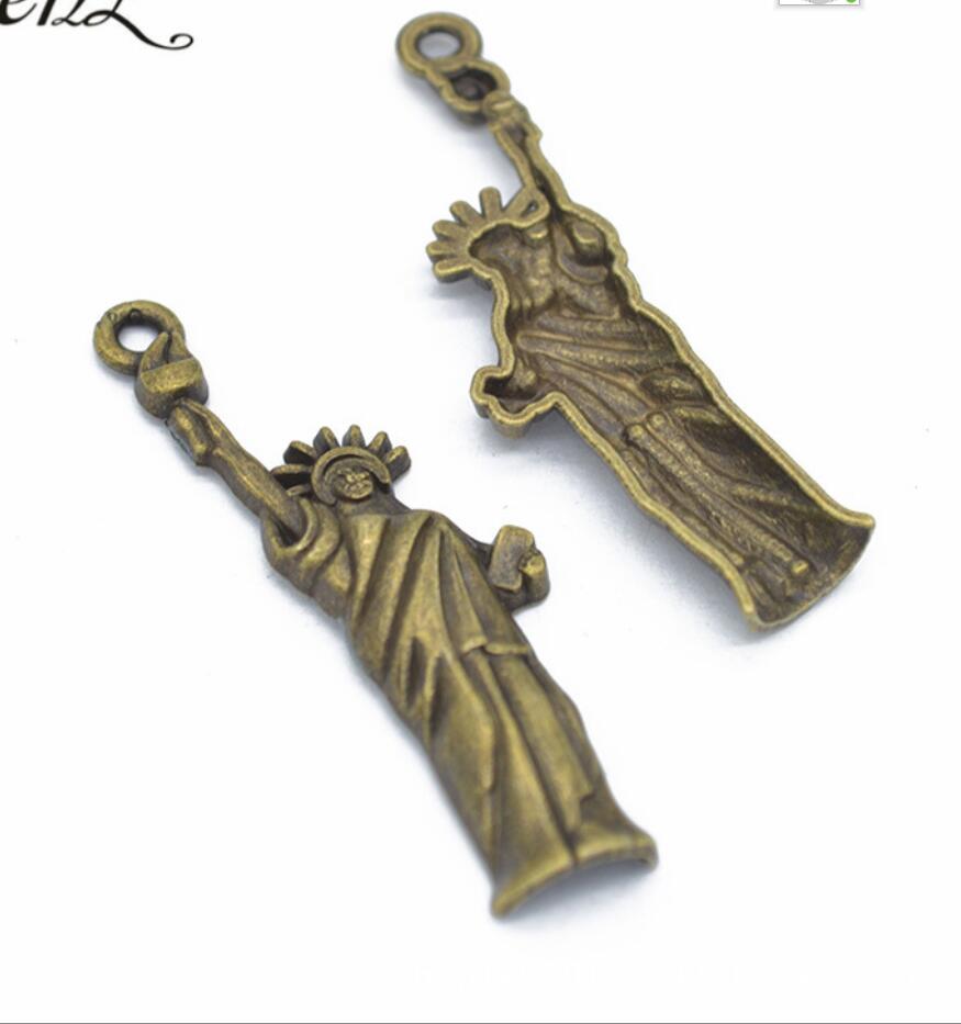 5 個チャーム自由の女神ニューヨーク 50*14 ミリメート - Jewelry Making York のレビューと価格