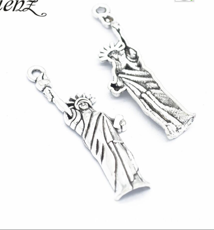 5 個チャーム自由の女神ニューヨーク 50*14 ミリメート - Jewelry Making York のレビューと価格