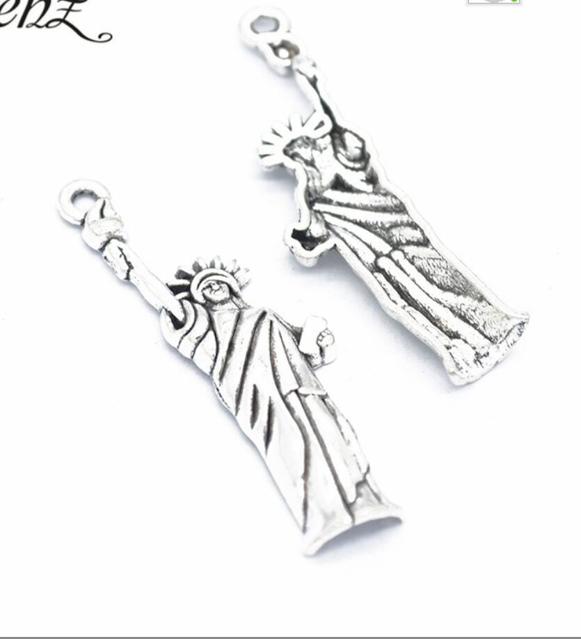 5 個チャーム自由の女神ニューヨーク 50*14 ミリメート - Jewelry Making York のレビューと価格