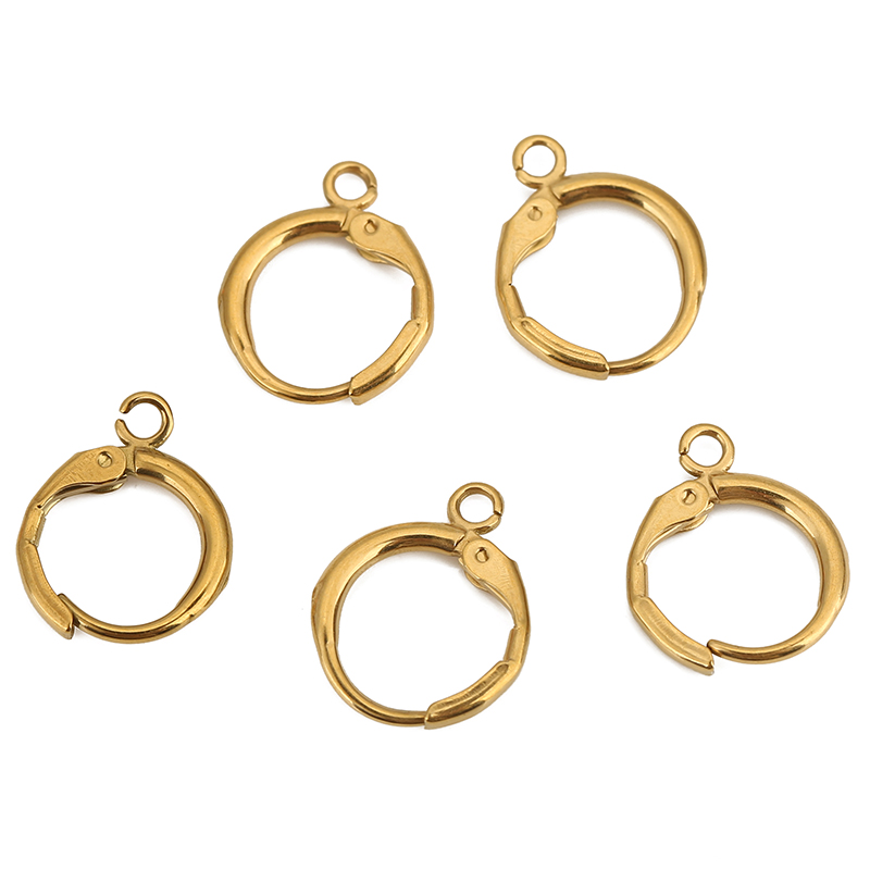 10 個 PVD ​​色褪せないステンレス鋼のイヤリングフッ - Jewelry Making Metals のレビューと価格