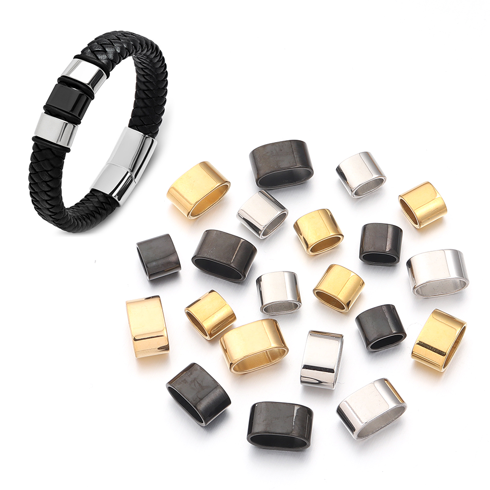 6個のフラットステンレス鋼チューブスライダービーズポジション - Jewelry Making Equipment のレビューと価格