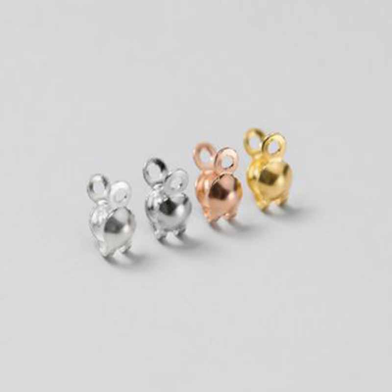 4個入り 本物の純銀925製 クロージャーエンドビーズ クラ - Jewelry Making Metals のレビューと価格