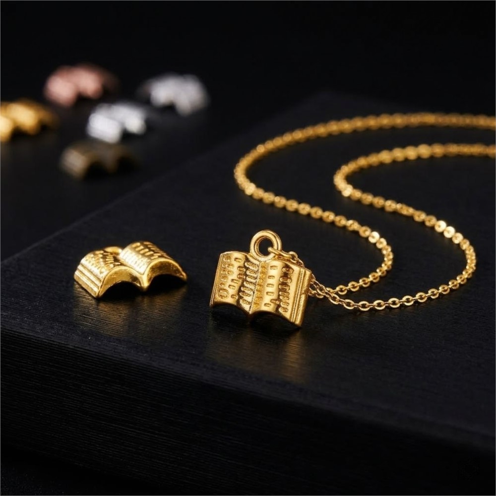 10/20/100 個ヴィンテージチャームメタルブックペンダ - Jewelry Making Guide Book のレビューと価格