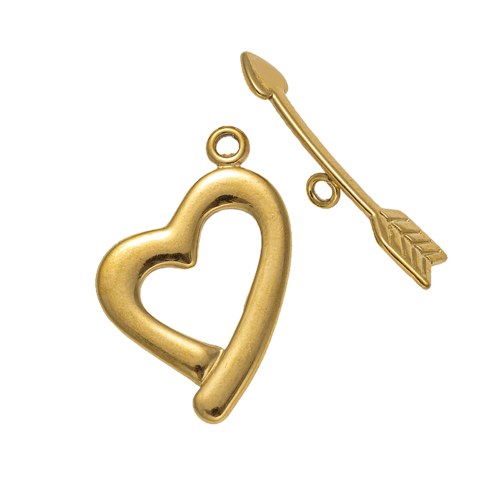 5 セット ステンレススチール トグルクラスプ T バー ク - Toggle Clasp Gold のレビューと価格