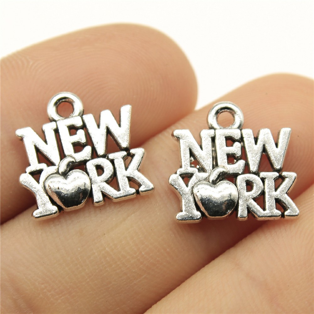 40個 15x14mm(0.59x0.55インチ) アンティ - Jewelry Making York のレビューと価格