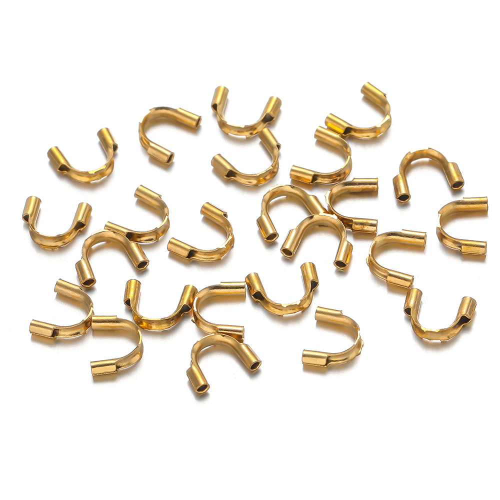 50 個ゴールドメッキステンレス鋼 U 字型接続バックルワイ - Jewelry Making Gold Wire のレビューと価格