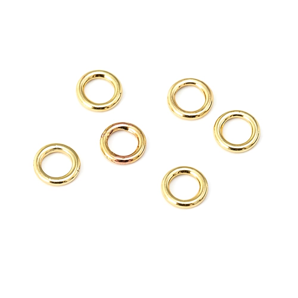 4～14.5MM 18Kゴールドカラー真鍮製丸線リング 高品 - Jewelry Making Gold Wire のレビューと価格