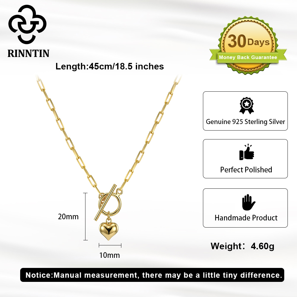 リンティン 925 スターリングシルバー 14K ゴールド  - Toggle Clasp Gold のレビューと価格