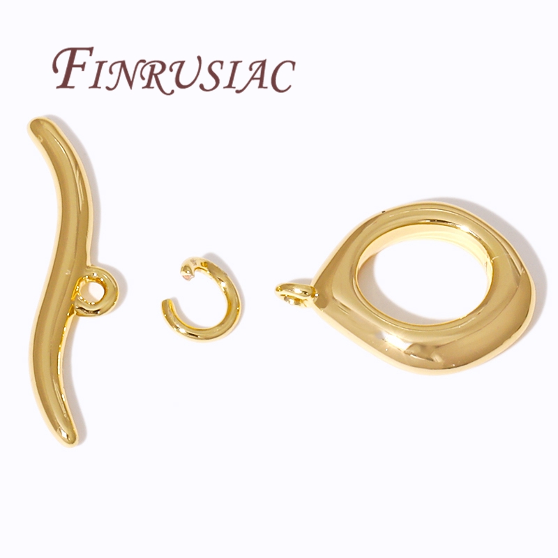 18K金メッキOTトグルクラスプ、ジュエリー、ブレスレットク - Toggle Clasp Gold のレビューと価格