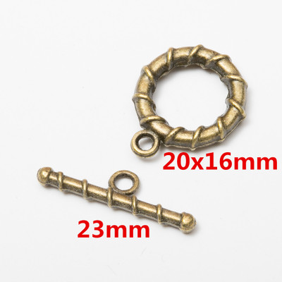 10 セット合金金属 OT トグルクラスプコネクタネックレス - Toggle Clasp Gold のレビューと価格