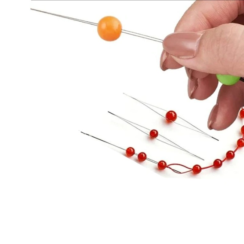 1-10個入りビーズニードル、シードビーズニードル、大きな目 - Jewelry Making Equipment のレビューと価格