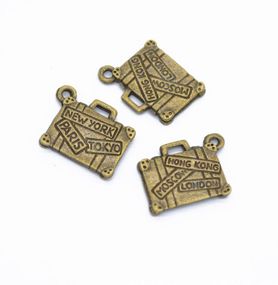 150 個チャームトラベルバッグニューヨークパリ東京 17  - Jewelry Making York のレビューと価格
