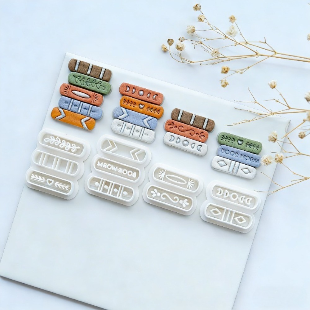 7個/セット ブックスタック型ポリマークレイカッターセット  - Jewelry Making Guide Book のレビューと価格