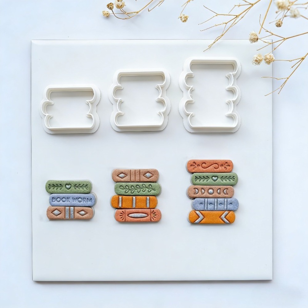7個/セット ブックスタック型ポリマークレイカッターセット  - Jewelry Making Guide Book のレビューと価格