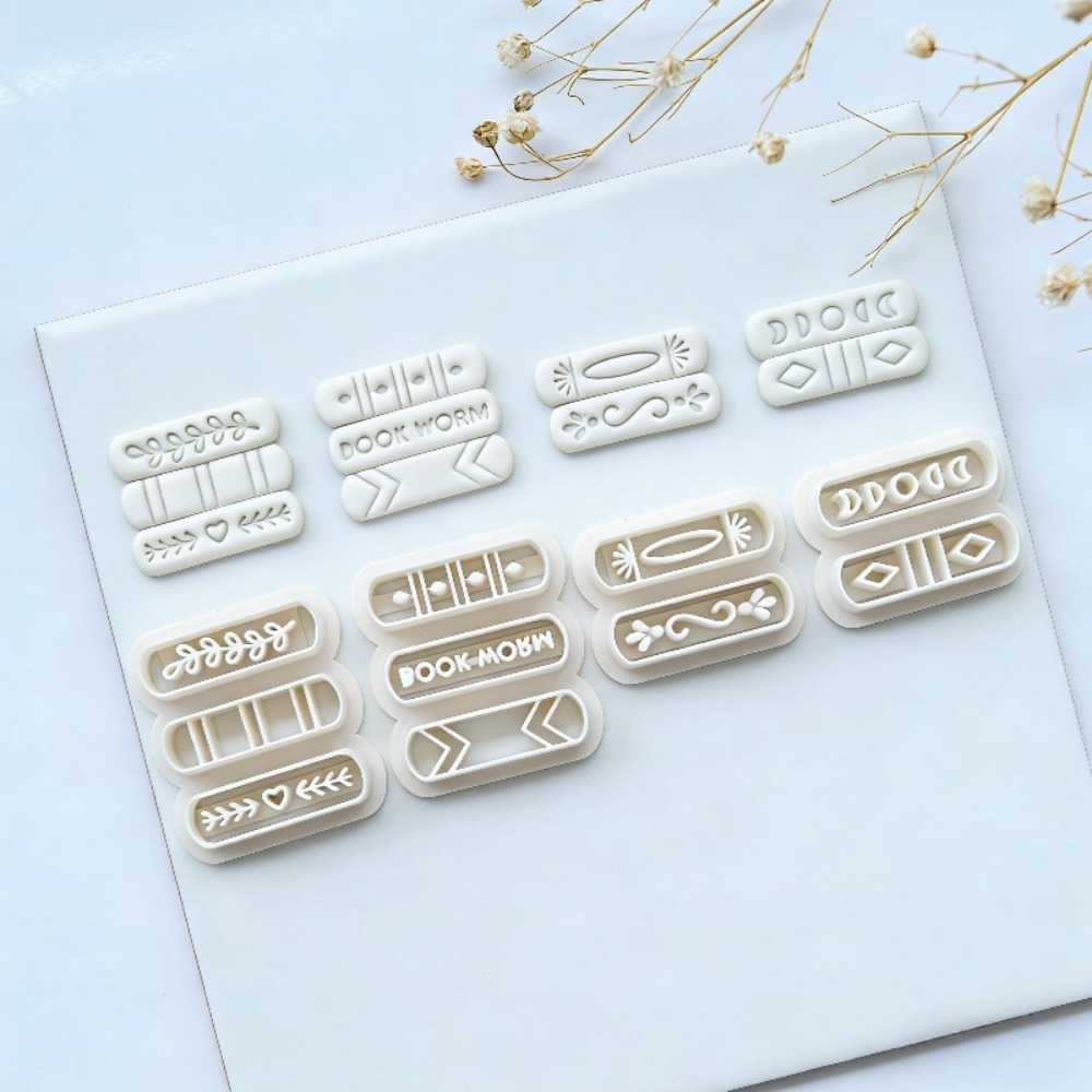7個/セット ブックスタック型ポリマークレイカッターセット  - Jewelry Making Guide Book のレビューと価格