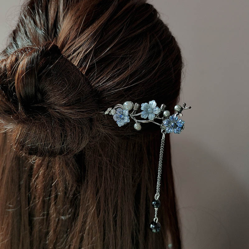 クラシックヘアスティック箸インクカラーフラワーメタルフリンジ - Jewelry Making Metals のレビューと価格